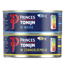 Princes tonijnstukken of haring in tomatensaus